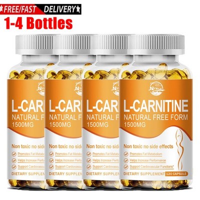 L-Carnitine Capsules 1500mg High Potency Supports Natural Energy Production Cap
