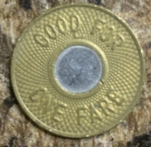 New York City Subway Token Bullseye Bimetallic NYC