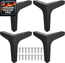 Möbelfüße Dreieck 15cm Schwarz Hoch belastbar rutschfest für Schrankbett sofa