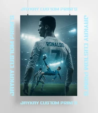 Cristiano Ronaldo CR7 Soccer Poster Print - No Frame