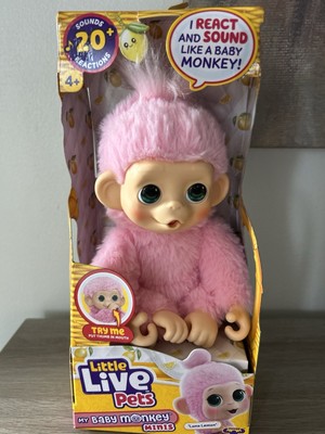 RARE Pink Little Live Pet Monkey Interactive Toy
