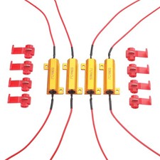 Aaron 4Pcs 50W 6ohm Load Resistors - Fix LED Bulb Fast Hyper Flash Turn...
