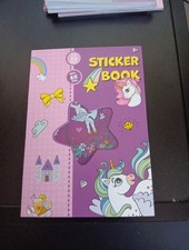 STICKERBOOK FOR KIDS 18 SHEETS A5 UNICORN C 