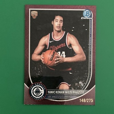 Topps 2025 Bowman Chrome Yanic Konan-Niederhäuser Clippers #BCV-30 Rookie /275