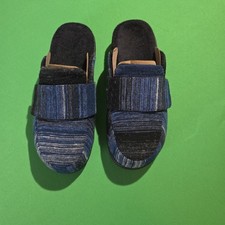 VIONIC women's Gemma II Dark Denim mule slippers, Adjustable, NWOT, Sz 9