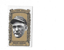 1963 Bazooka #32 All-Time Greats Silver Rogers Hornsby St Louis Cards Rare MLB