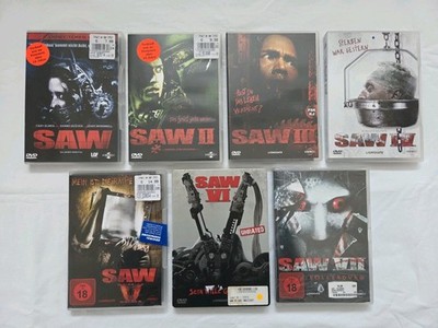 7 DVD's SAW 1-7