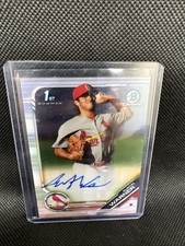 2019 Bowman Chrome - Prospects Autographs Austin Warner #CPA-AW (AU, RC)