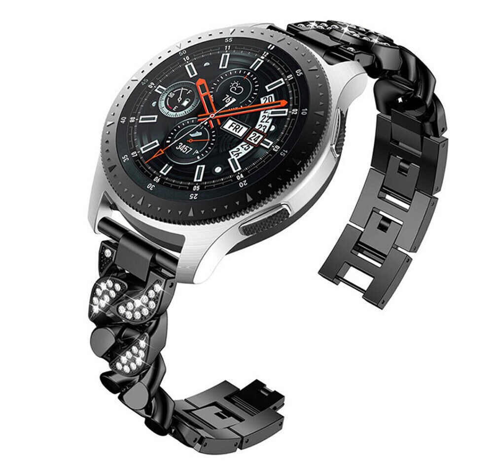 Cinturino per Samsung Galaxy Watch 3 45mm 46mm Gear S3 Cinturino Acciaio Inox foto 2