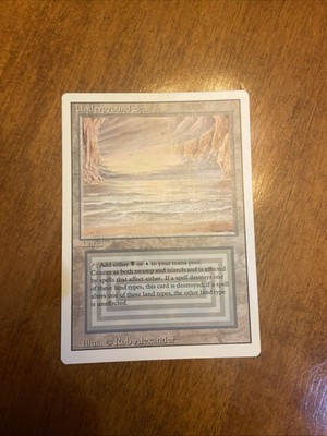 Magic The Gathering MTG UNDERGROUND SEA Revised MP Moderately