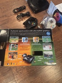 Sega Dreamcast Sports Edition Console Bundle Rare Black Authentic Tested🔥🔥