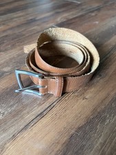 J Crew Men's Leather Belt Brown Made In USA