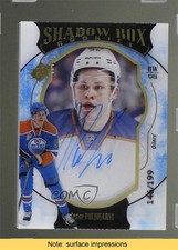 2016-17 SPx Shadow Box Rookies Blue 146/199 Jesse Puljujarvi #73 Auto READ n1u