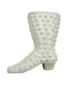 FENTON Vintage Milk Glass Hobnail Victorian Boot Vase Collectible Shoe Decor