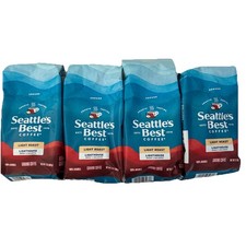 Seattle's Best Light Roast Ground Coffee Lighthouse 100 Arabica 12 Oz - Four