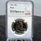 1960 Franklin Silver Half Dollar 50C Graded Coin NGC PF 67 PROOF USA ⭐