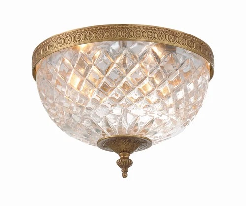 Crystorama Crystal 10" Wide Flushmount Traditional Ceiling Light - Picture 4 of 9