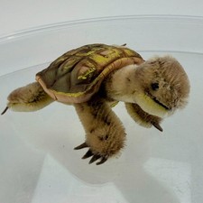 Vintage Steiff Slo Turtle 1950s Mohair Rubber Shell ALL IDs Button Germany