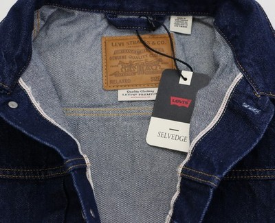 Levi's Type 1 Denim Jacket Selvedge Trucker 100% Cotton Men's S