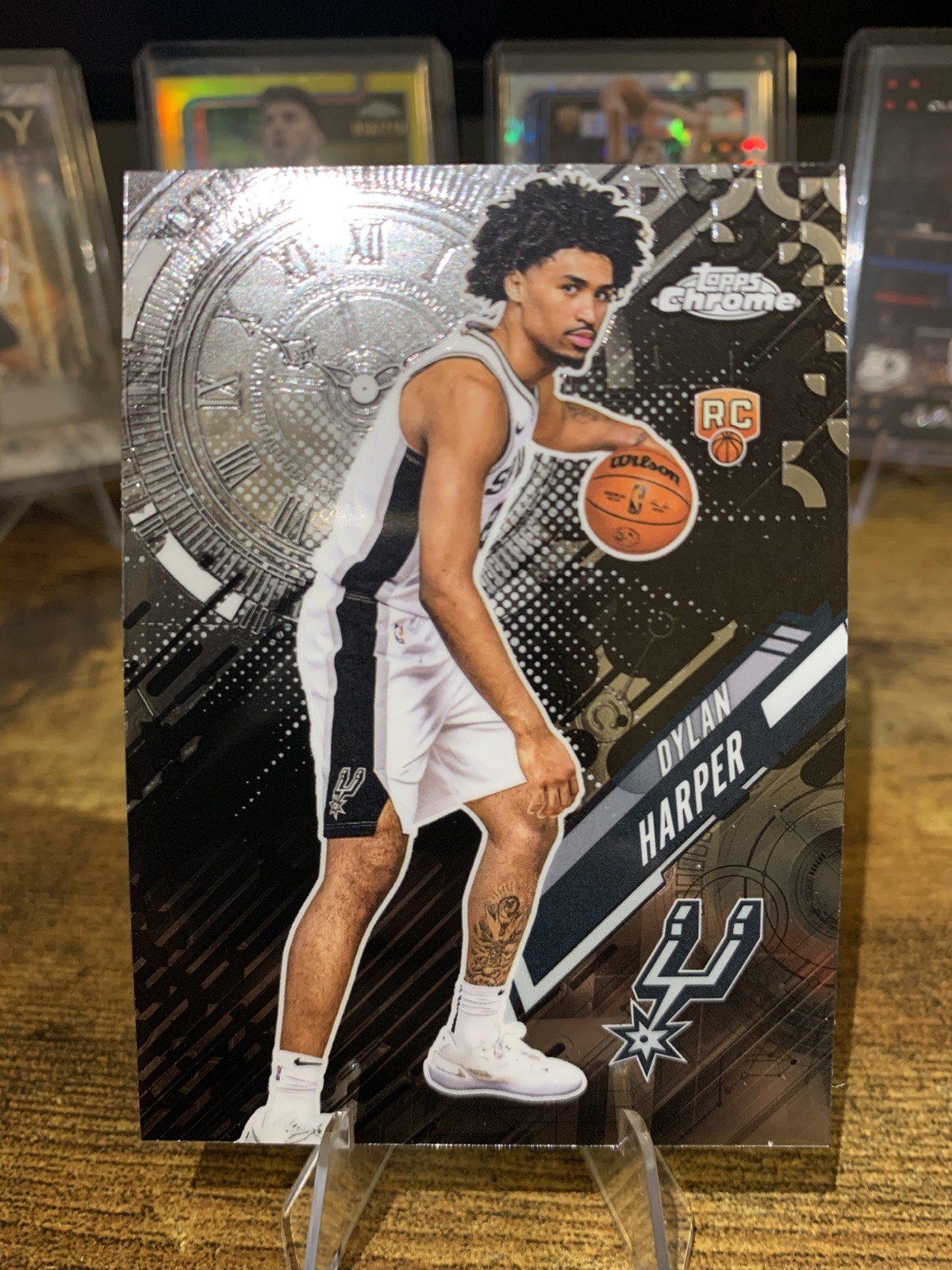 2025-26 Topps Chrome Basketball DYLAN HARPER Go Time RC #GT-17 San Antonio Spurs