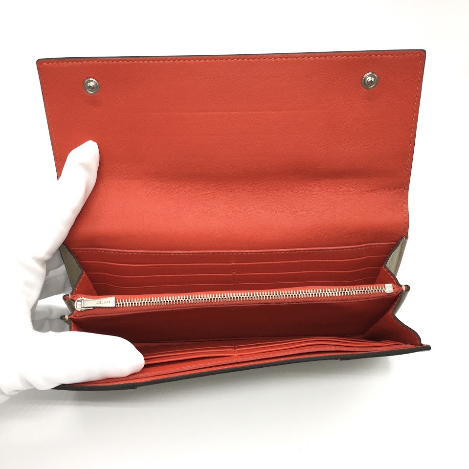 CELINE Used | large flap multi-function bi-fold l… - image 6