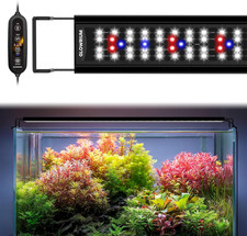 LED Full Spectrum Aquarium Light with Timer, Dimmable for Freshwater Tanks