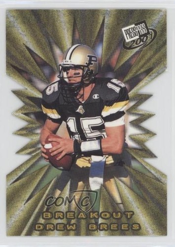 Drew Brees #B1 — 2001 Press Pass Breakout football card