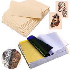 Tattoo Fake Skin with Transfer Paper - 30Pcs Tattoo Skin Practice and Stencil P