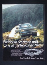 Original Anzeige 1968 - Vauxhall Viva Brabham - "Brabham atmete drauf"
