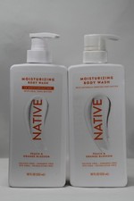 Native Peach Orange Moisturizing Body Wash 18floz x 2