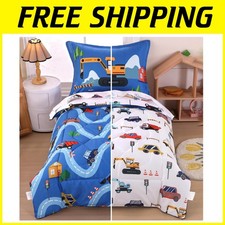 Construction Vehicle Toddler Bedding Set