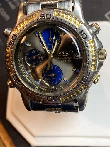 Vintage Seiko Chronograph Alarm Mens Watch For Repair