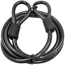 Heavy-Duty Security Cable, Braided Steel, 4-30 Feet