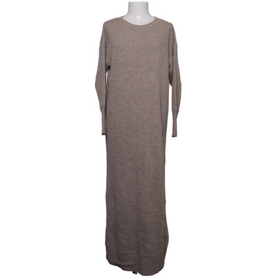 Benin, Maxikleid, Größe: M/L, Beige, Acryl, Einfarbig, Rippenstrick, Damen #FoV
