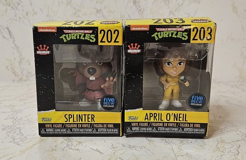 Funko Pop TMNT Mini!! 5-Below EXCLUSIVE April And Splinter 202 & 203 - Picture 1 of 6