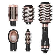 Nicebay Hot Air Brush Set for Straightening/Drying/Curling, Hair Dryer Brush