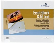 Goldbuch Ersatzblock 83 078 wei&szlig; 38x30 cm f&uuml;r Schraubalben 31x39cm | Zubeh&ouml;r f