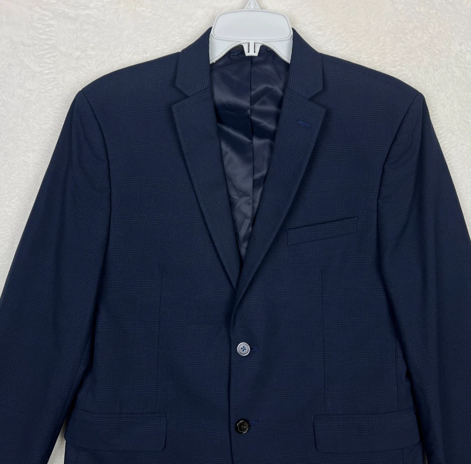 Blazer Lauren Ralph Lauren Niños Niños 20R Azul Glen Cuadros Traje Chaqueta Foto 3 de 4