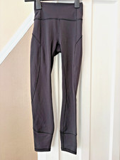 luluemon in movement leggings everlux 2 uk 6 25" gym fitness workout run yoga