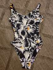 Maaji Archie underwire reversible one-piece swimsuit delft flowers MEDIUM NEW