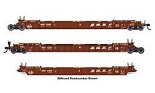 Walthers Mainline 910-55819 HO NSC 3-Unit 53' Well Car BNSF 211550