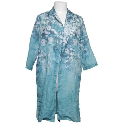 New Light, Strickjacke, Damen, Größe: XXL, Blau/Weiß/Grün, Blumen #EQT