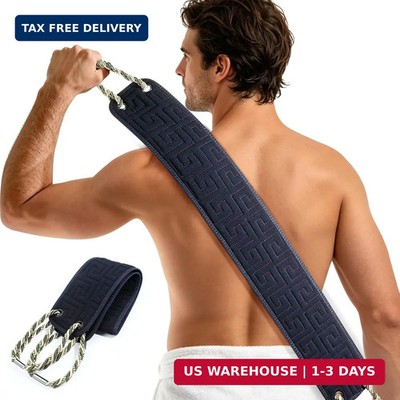 Exfoliating Back Scrubber for Shower, 38 Inches Long Back Exfoliator with Two Ha