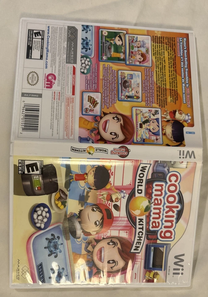 Cooking Mama: World Kitchen (Nintendo Wii, 2008) - CIB - Disc Resurfaced - Image 2 of 4