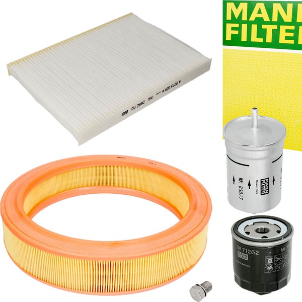 Mann-Filter Filter Filtersatz FüR VW Polo 6N1 1.4 1.6 Inkl. Febi ÖLablass-image