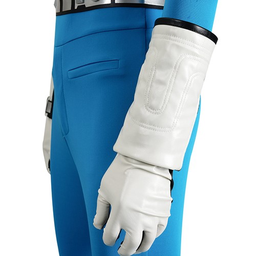 Cosplay Fantastic Four Human Torch Jonathan Jumpsuits Belt Gloves Superhero Suit - Picture 8 of 12