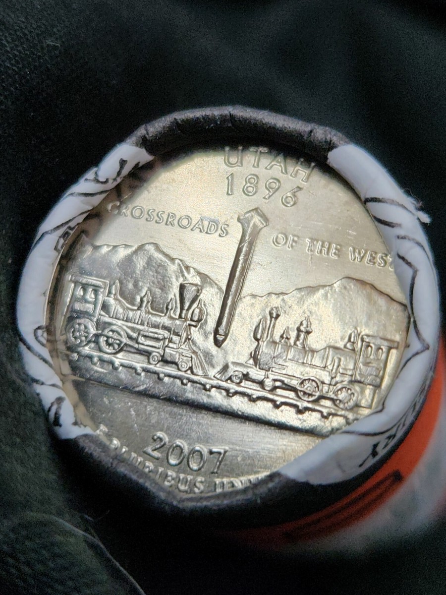 【新品未使用】2007年発行 ユタ州Quarter 1 バンク•ロール s-l400.jpg