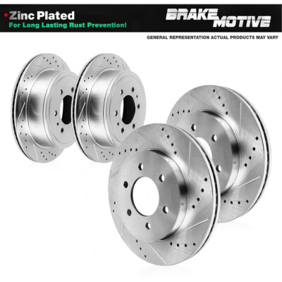 Rear SET Drill Slot Brake Rotors For Silverado Express Sierra Yukon 2WD 4WD Rear SET Drill Slot Brake Rotors For Silverado Express Sierra Yukon 2WD 4WD