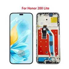 6.7" Original For Honor 200 Lite AMOLED Display Touch Screen Digitizer w/Frame