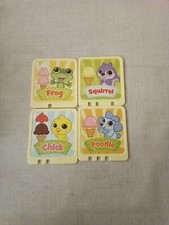 LeapFrog Scoop  Learn Ice Cream Replacement Cards Poodle ,Frog ,Squirrel,chick